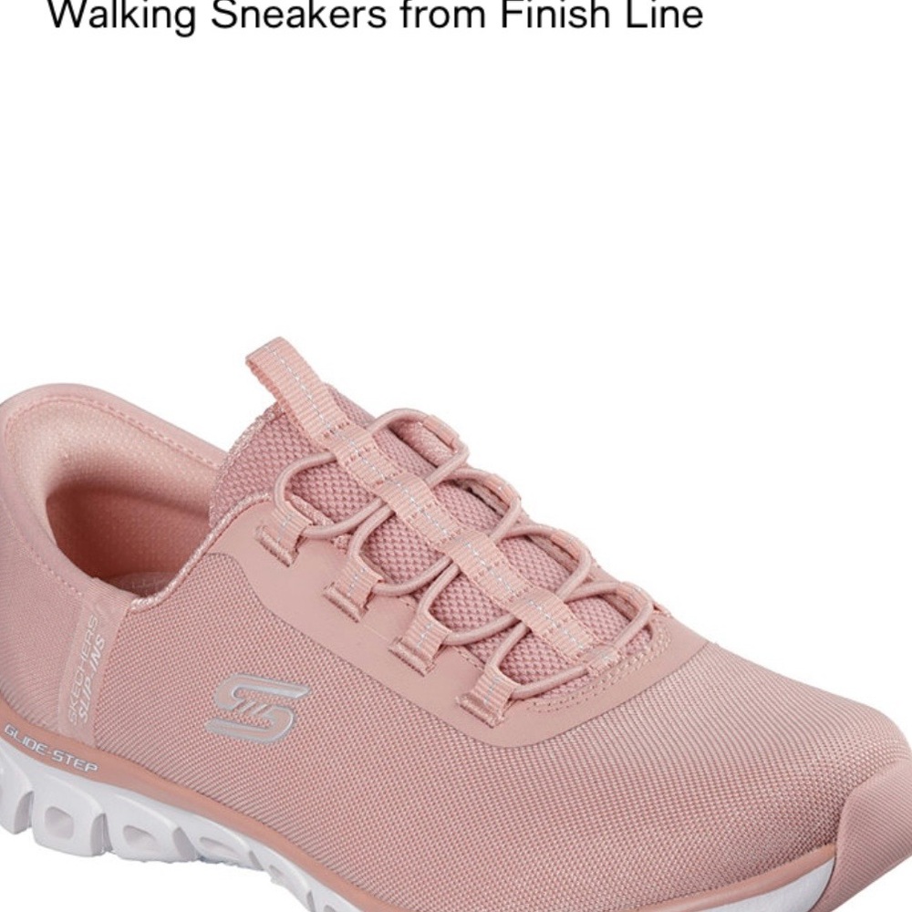 Skechers Women's Pink Glide Step Sneakers